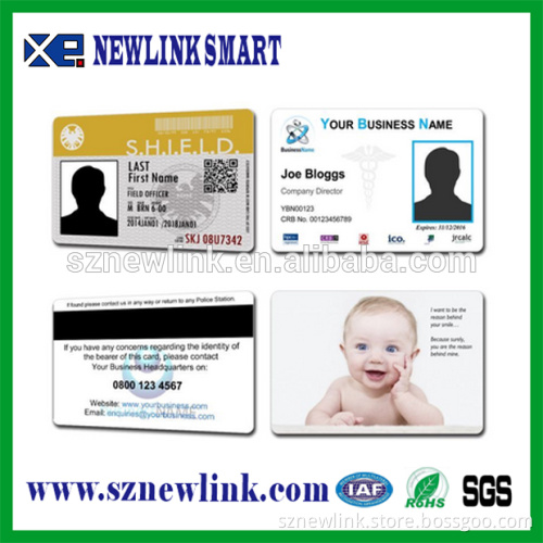 PVC id card with magnetic strip